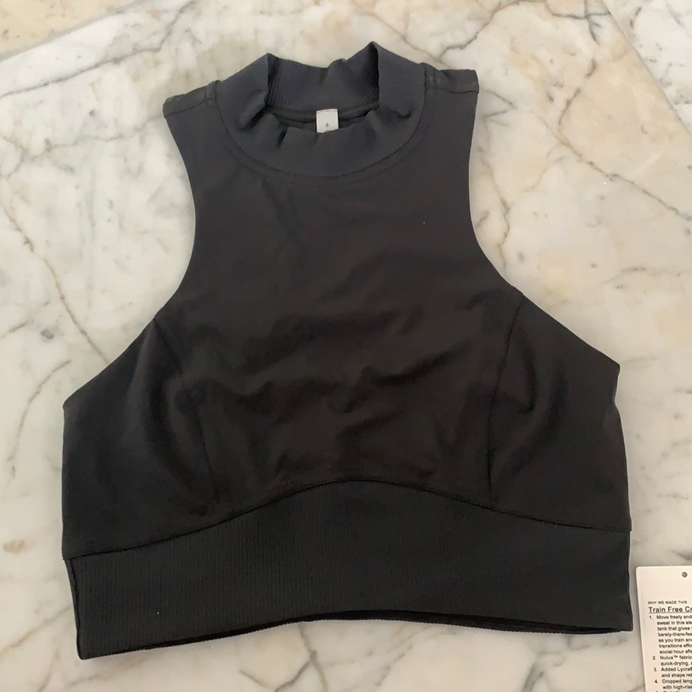 NWT Women’s Lululemon Train Free Crop Tank Top Size: 8